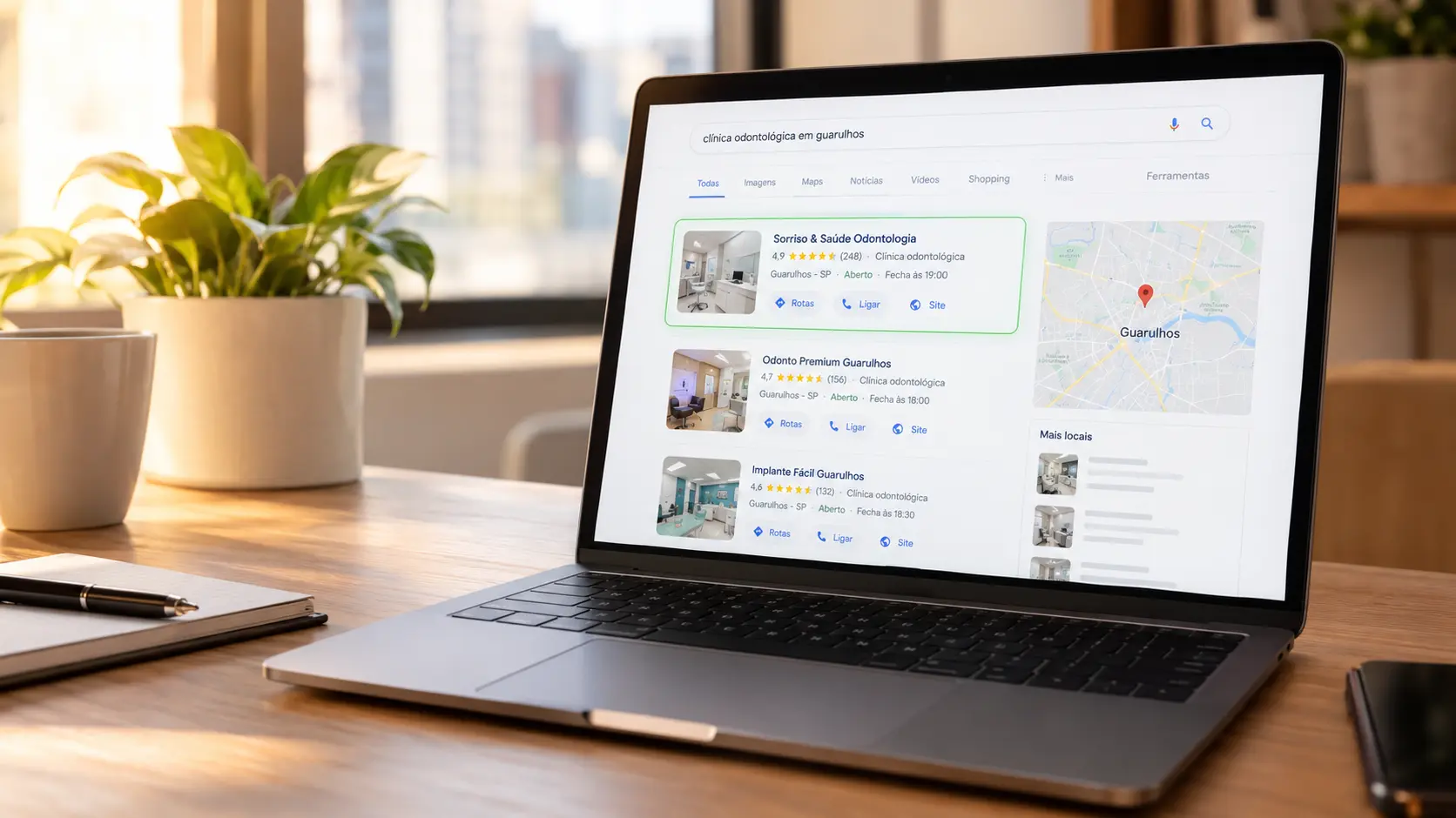 Como fazer seu site aparecer na primeira página do Google: guia completo de SEO Local e GEO para PMEs